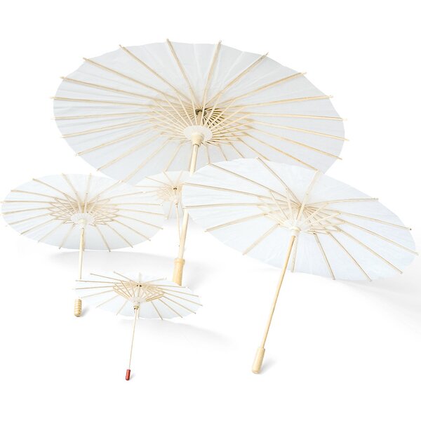 Paper Parasol Supplier - Wholesale Chinese Cheap White Wedding with Logo