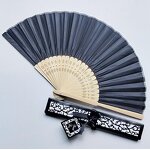 Bamboo Craft Hand Fan Factory - Wholesale Custom Logo Silk in Gift Box