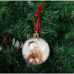 Christmas Photo Ball Supplier - Sublimation Blank Transparent Plastic 8CM