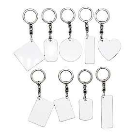 Personalized Metal Keychain Supplier - Rectangle Shaped Custom Printing
