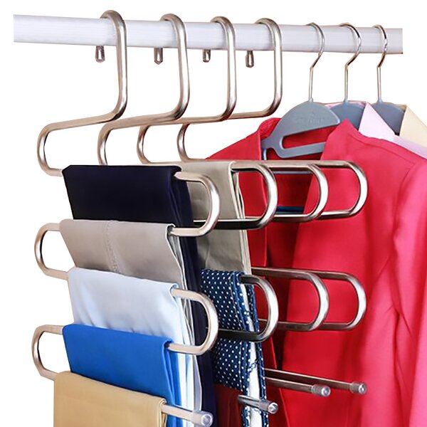 S-Type Pants Hanger Factory - Stainless Steel Clothes Organizer for