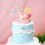Happy Birthday Cake Topper Supplier - Multi Colors Paper for Baby First