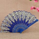 Spanish Style Hand Fans Supplier - Colorful Lace Floral Plastic Folding