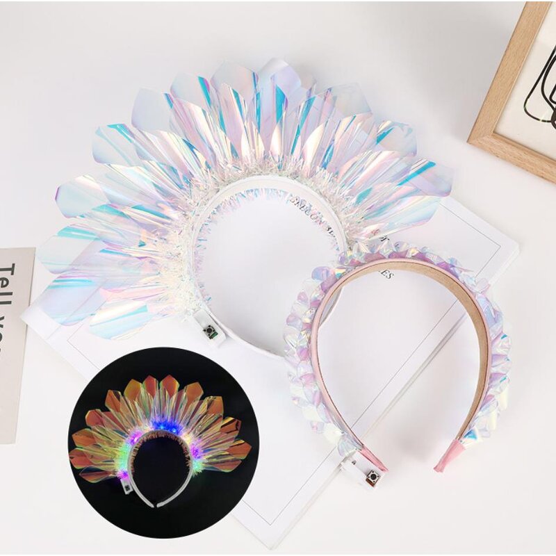 LED Headband Supplier - Light up Glowing Hair Band Laser Hair Hoop