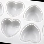 Love Heart Mousse Cake Mold Supplier - 8 Hole Dessert Pastry Silicone