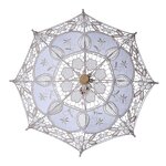 Lace Bride Umbrella Supplier - White Mini Decoration Props Ivory Parasol