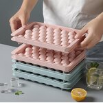 Plastic Ice Cube Tray Supplier - New Arrivals Round with Lid Ice Ball
