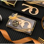 Gold Bottle Openers Factory - for 70th Birthday Party Favors Number 70
