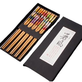 Bamboo Chopsticks Set Factory - Wholesale Personalized Japanese Korean