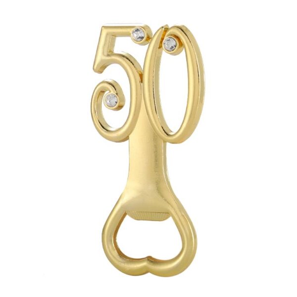 Gold Beer Bottle Opener Factory - Digital 50 50th Wedding Anniversary