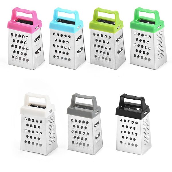 Kitchen Grater Supplier - 3 Inch 4 Side Multifunction Stainless Steel