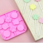 Lollipop Mold Manufacturer - 8 Cavity Hard Candy Silicone Cats Paw