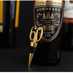 60th Bottle Stopper Factory - Wine and Beverage Birthday Wedding Favor