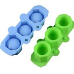 Concrete Flower Pot Mold Supplier - 3 Holes Round Geometric Polygonal