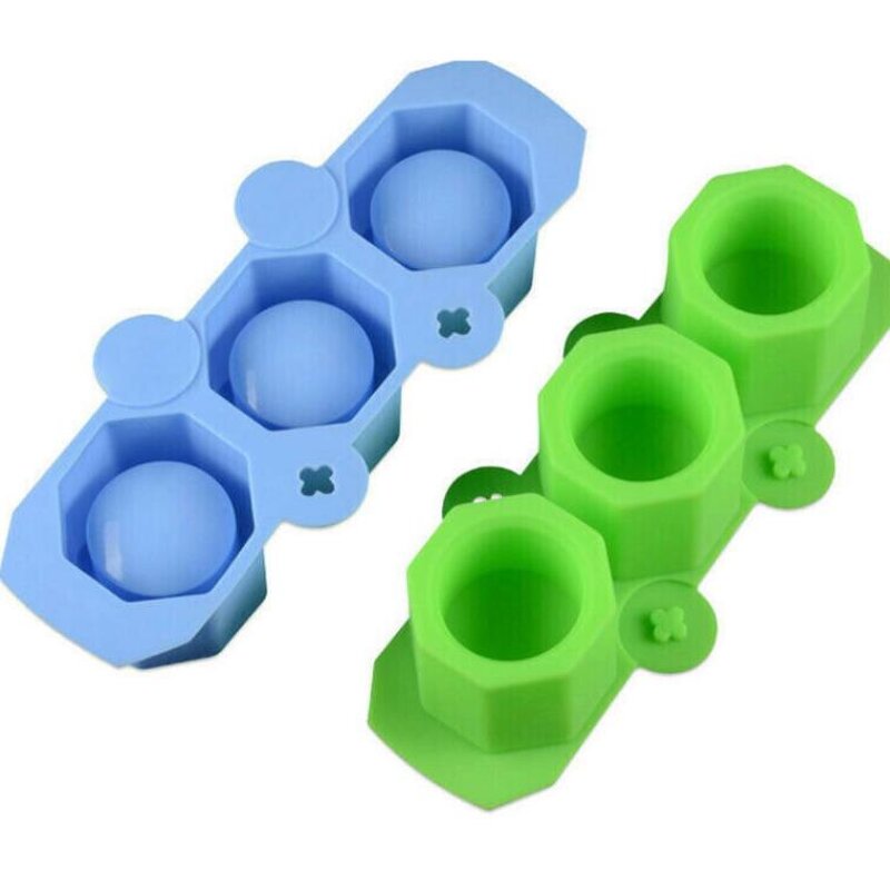 Concrete Flower Pot Mold Supplier - 3 Holes Round Geometric Polygonal