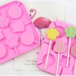 Lollipop Mold Manufacturer - 8 Cavity Hard Candy Silicone Cats Paw