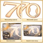 Gold Bottle Openers Factory - for 70th Birthday Party Favors Number 70