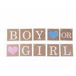 Gender Reveal Banner Factory - Boy or Girl Letter Paper for Baby Shower