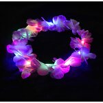 Hawaiian Leis Headband Factory - LED Light up Floral Wedding Artificial