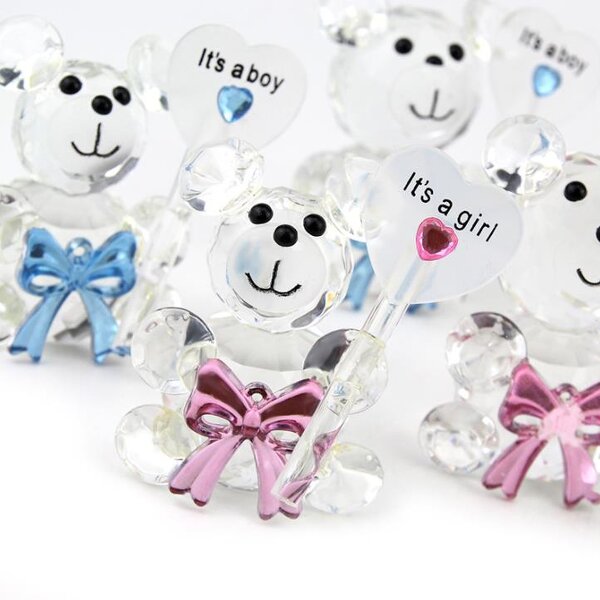 Crystal Bear Figurines Factory - Baby Christening Giveaways Gifts for