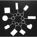 Personalized Metal Keychain Supplier - Rectangle Shaped Custom Printing