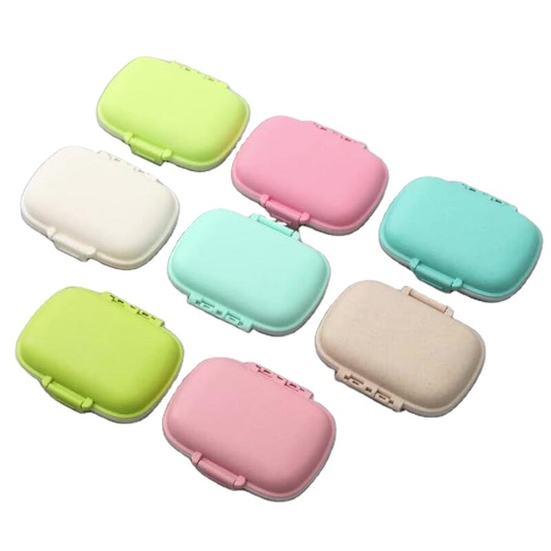 Wheat Straw Pill Box Manufacturer - Customize Logo Weekly Waterproof