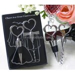 Heart Bottle Opener Set Supplier - Shaped love Couple Wedding Favors