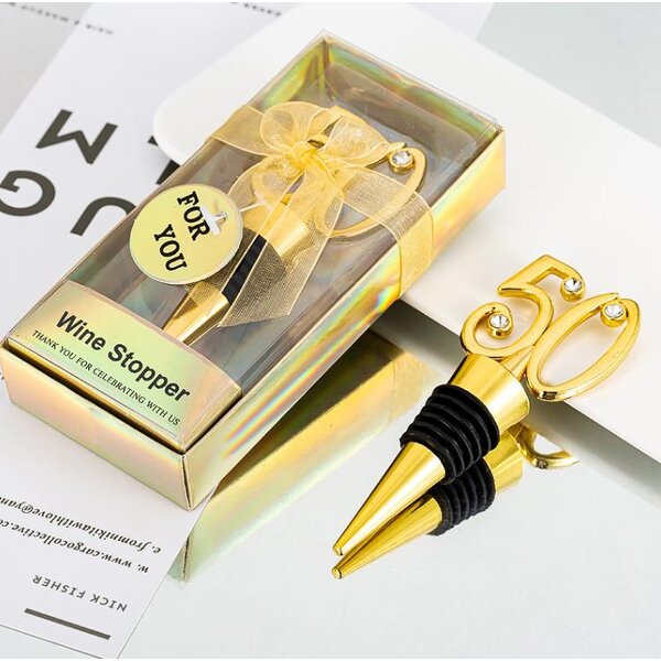 50th Wine Stopper Supplier - 50th Wedding Anniversary Party Gifts
