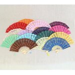 Lace Hand Fan Manufacturer - Handmade 100% Cotton 27cm 13colors