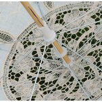Lace Bride Umbrella Supplier - White Mini Decoration Props Ivory Parasol