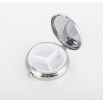 Travel Pill Case Supplier - Custom Logo Portable 3-Compartment Round