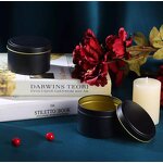 Metal Candle Tins Supplier - Custom Logo 2-8oz Round Rose Gold Matte