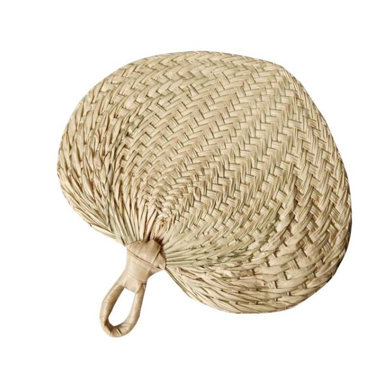 Bamboo Raffia Hand Fan Supplier - Natural Color Summer Traditional Chinese