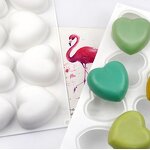 Love Heart Mousse Cake Mold Supplier - 8 Hole Dessert Pastry Silicone