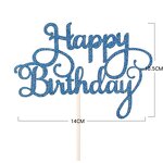 Happy Birthday Cake Topper Supplier - Glitter Calligraphy Bling Sparkle