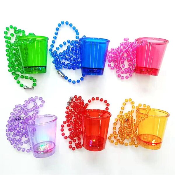 Flashing Shot Glasses Manufacturer - Happy New Years Eve Light up Necklaces
