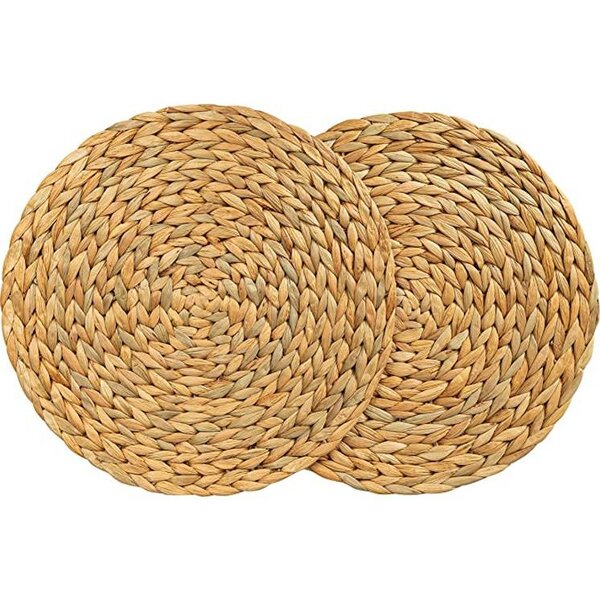 Rattan Placemats Supplier - Customized Natural Round Woven Braided