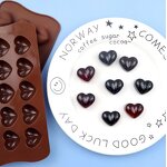 Dimpled Heart Chocolate Mold Supplier - 15 Cavity Valentine Day Gummy