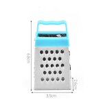 Kitchen Grater Supplier - 3 Inch 4 Side Multifunction Stainless Steel