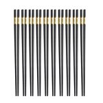 Metal Chopsticks Supplier - Black Chinese Reusable Non Slip Fiberglass