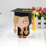 Cap-shaped Candy Box Supplier - Lovely Girl Boy Graduation Favor Party