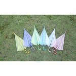 Transparent PVC Umbrella Factory - Long Handle Straight Candy-Colored 8 Bone