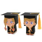 Cap-shaped Candy Box Supplier - Lovely Girl Boy Graduation Favor Party