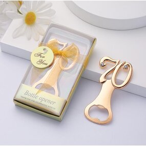 Gold Number Bottle Opener Supplier - 50 40 30 70th Birthday Party Favors