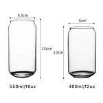 Beer Can Glass Cups Factory - 12oz 16oz Clear Soda Coffee Drinking