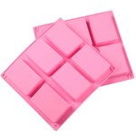 Silicone Soap Mold Manufacturer - 6 Cavity Rectangle Bar Baking Molds
