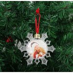 Christmas Photo Ball Supplier - Sublimation Blank Transparent Plastic 8CM