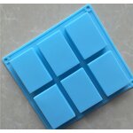 Silicone Soap Mold Manufacturer - 6 Cavity Rectangle Bar Baking Molds