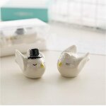 Ceramic Salt Pepper Shaker Supplier - Bride Groom Angel Love Birds