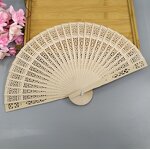 Carved Wood Folding Fan Supplier - Fashion Wedding Fragrant Party Gift